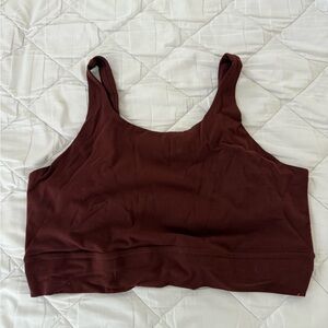 Nike Women's Maroon longline tank top/bra